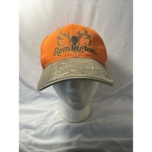 vintage remington Hunting hat Camo and orange